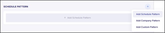 Add Schedule Pattern 1
