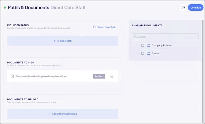 Archived Doc in Onboarding Template