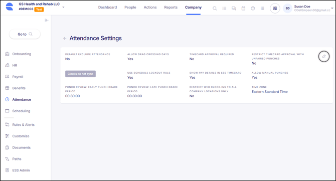 Attendance Settings 1