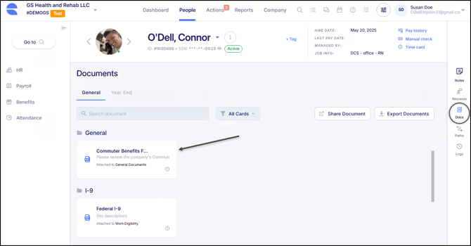EE Profile Docs Section