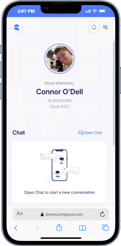 ESS Hub EE ID and Clock Number