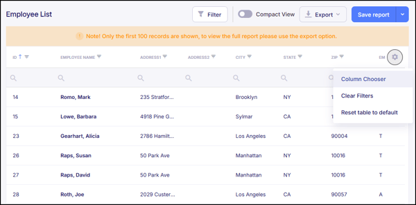Reports Column Chooser-1