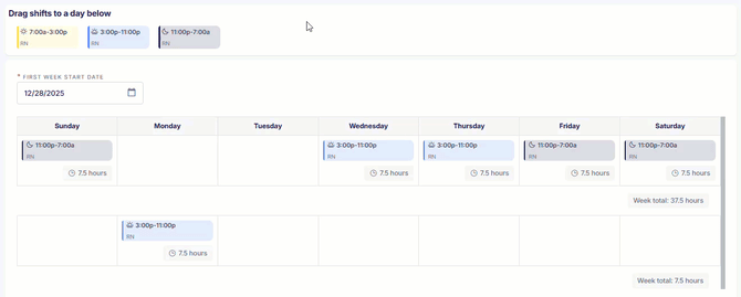 Schedule Pattern GIF