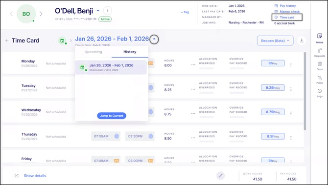 Time Card Adjustments