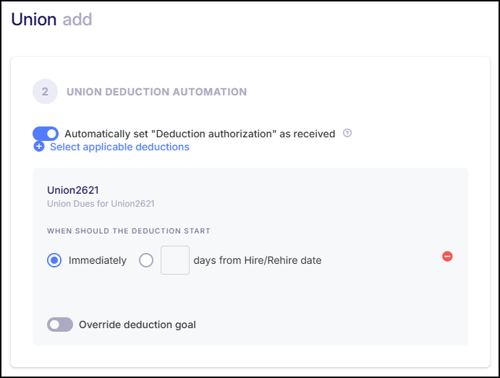 Union add - Union Deduction Automation