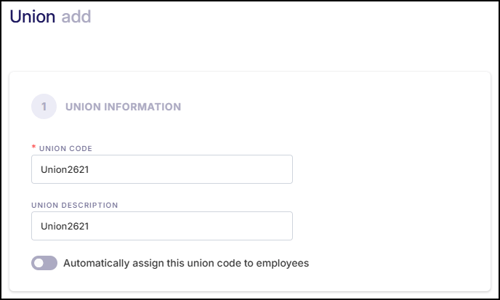 Union add - Union Information