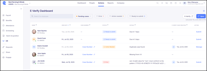 everify dashboard
