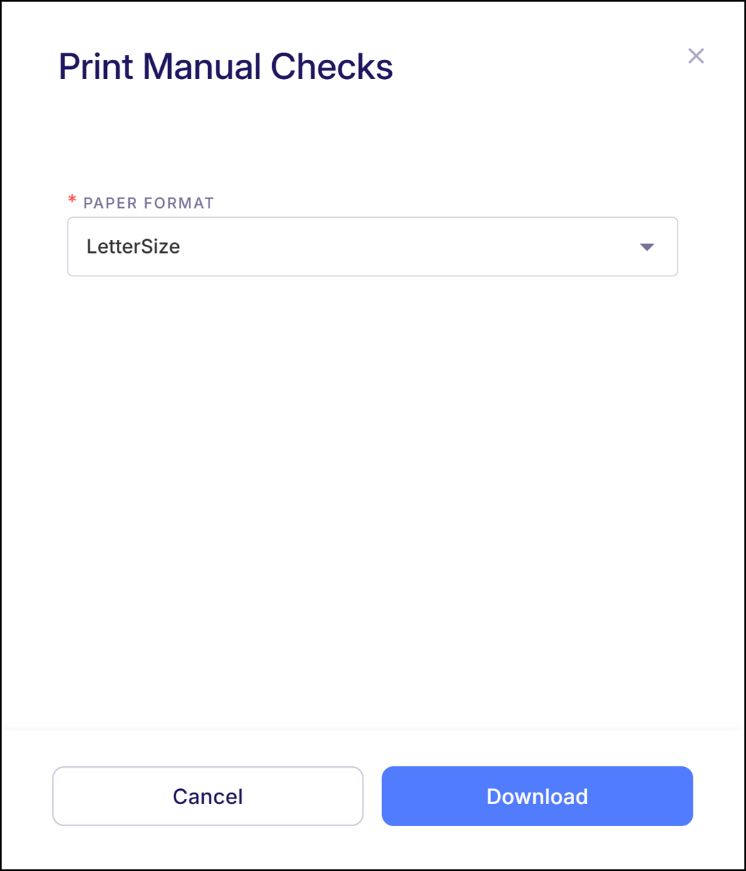 Manual Checks