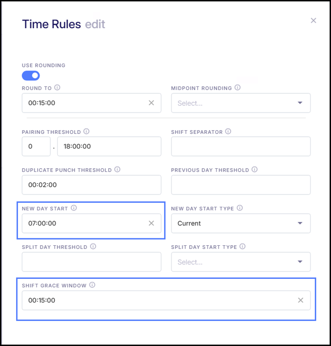 time rules
